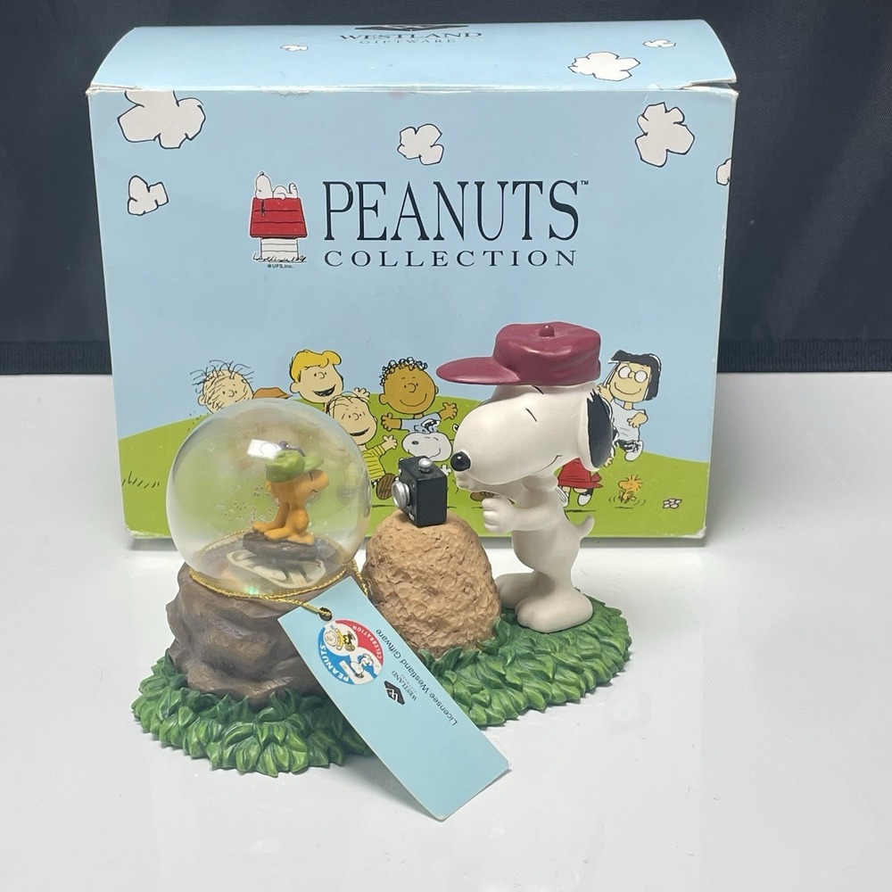 "SNOOPY‎ & WOODSTOCK" Peanuts WESTLAND #8232 No Water In The Globe